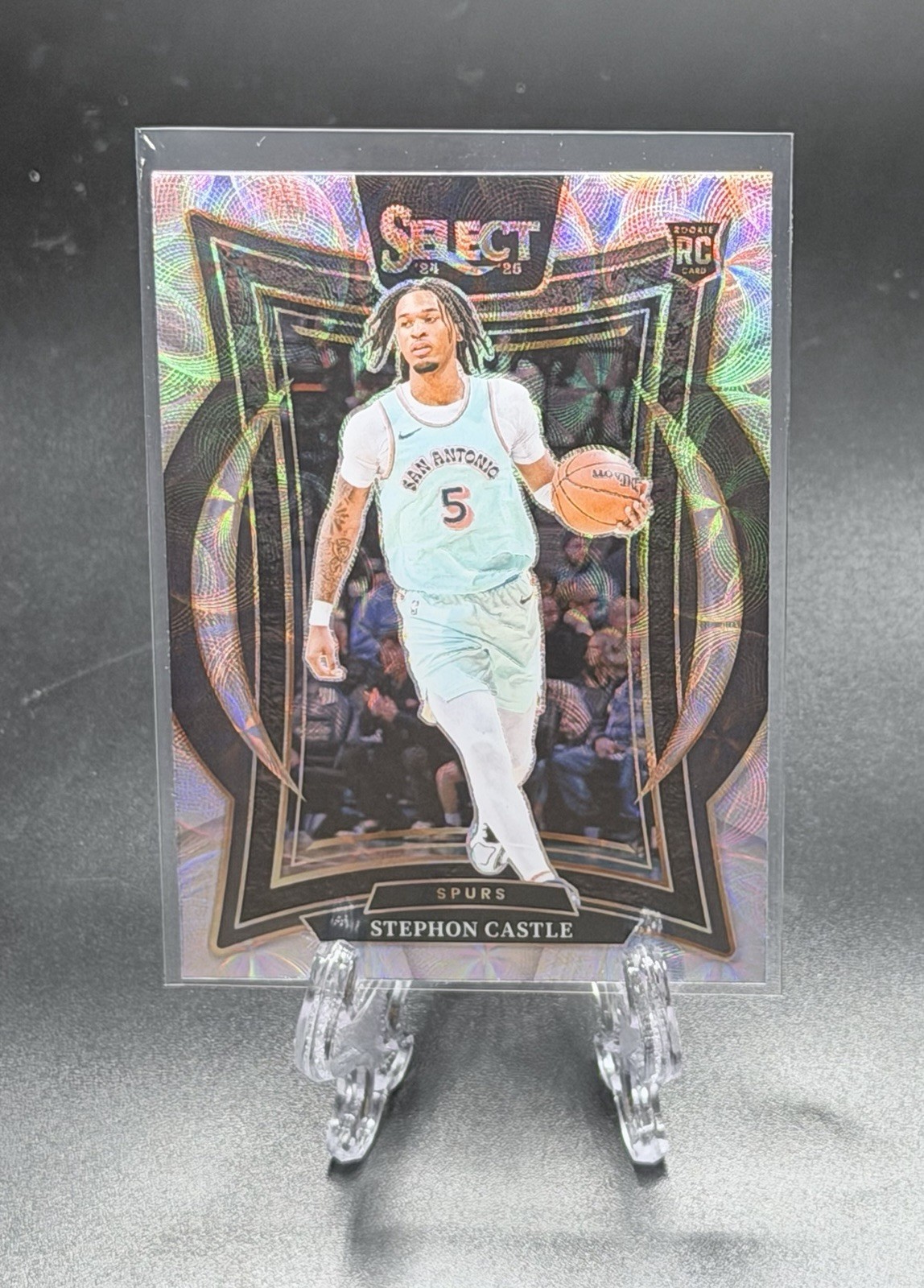 2024-25 Select Stephon Castle Concourse RC Scope Prizm #72 Spurs Rookie ROY