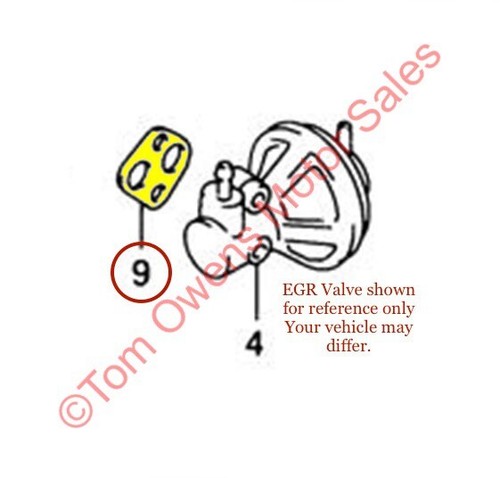 EGR Valve Gasket | Metro Swift Esteem Tracker Sidekick Samurai X90 | OE NEW! - Picture 2 of 3