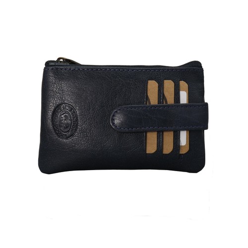Mens Womens Quality Slim Leather Credit Card ID Holder Wallet Zipped Purse Bag - Picture 10 of 10