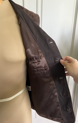 Lekra Mens Brown Suede Vest NWT sz 48 L - Picture 6 of 6