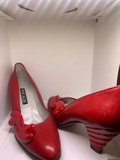 vtg collectible designer pancaldi vero cudio made in italy red pump 8AA