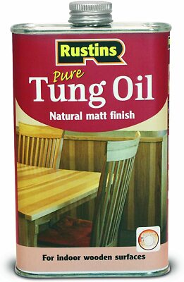 Rustins TUNO500 Tungöl strapazierfähige Oberfläche für Holzarbeiten im Innenbereich 500 ml