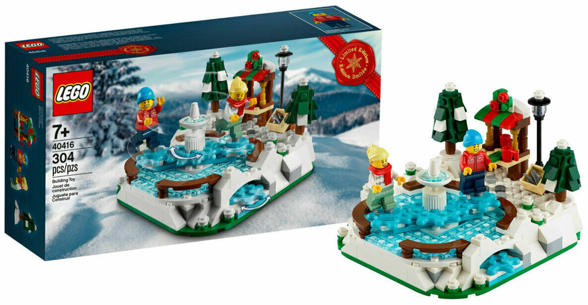 LEGO 40416 Ice Skating Rink Limited Edition IN HAND Holiday GWP Winter Village 