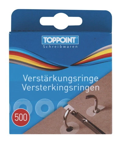 STYLEX SCHREIBWAREN 1000 (2x500Stk) Lochverstärkungsringe Verstärkungsringe
