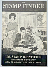 1966 THE STAMP FINDER USA Collectors Philatelic Dictionary Harris & Co 9E