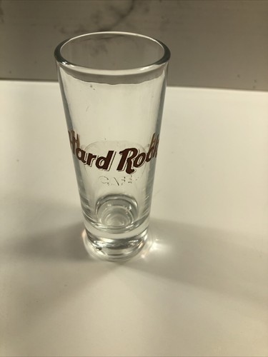 Hard Rock Cafe Shot Glass Brown Logo 4" Tall No Destination Collectible bar item - Bild 7 von 8