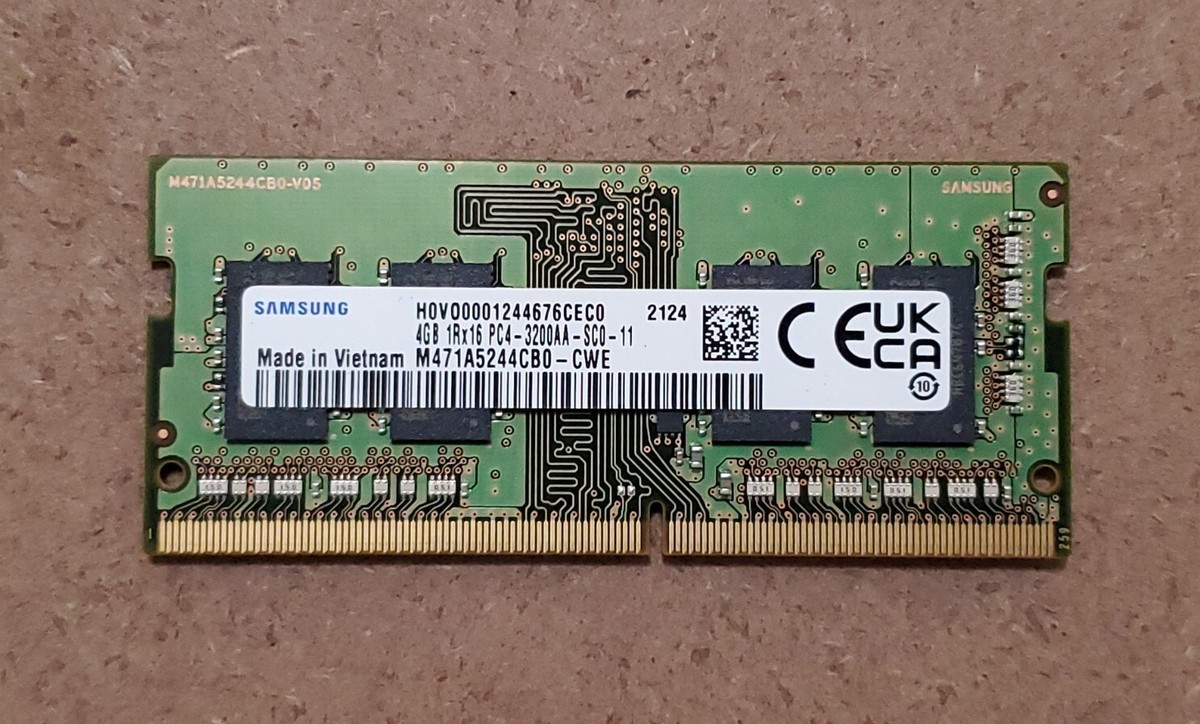 Samsung 4GB DDR4 1Rx16 PC4-3200AA SoDimm Memory Laptop Ram | eBay UK