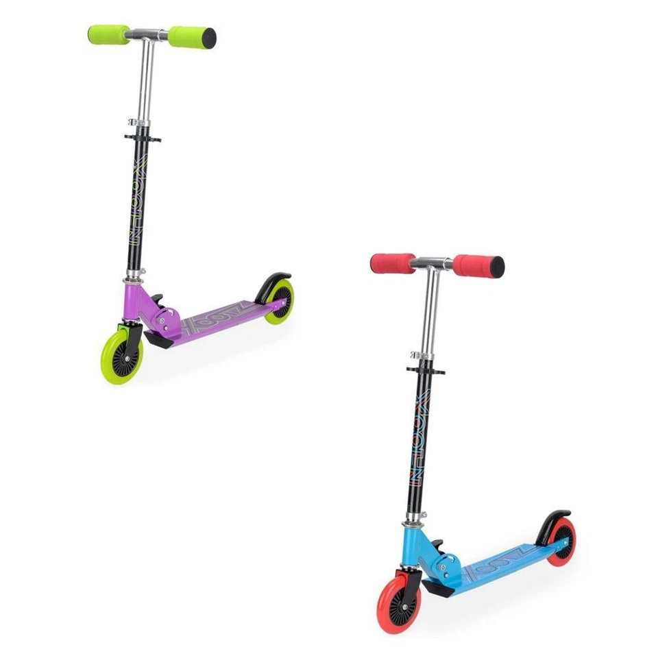 Xootz Kinder Junior In-Line klappbarer Push Kick Scooter Fahren - 2 Farben