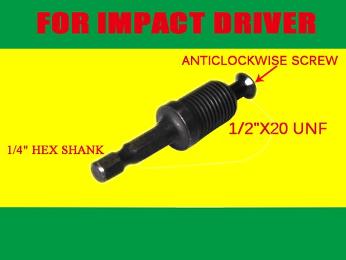 Hex ADAPTER for 1/2 Drill Chuck Hitachi 