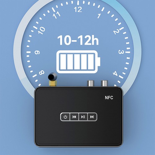 New 3in1 Bluetooth 5.1 Receiver Wireless NFC to RCA Stereo Audio Adapter - Afbeelding 4 van 11