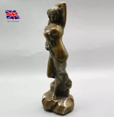 Akt schönes Mädchen Bronze Statue Figur Skulptur Antiquitäten Imitat