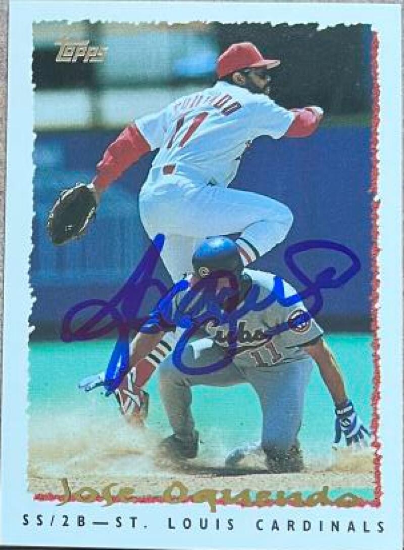 F12012ジャパングランプリ　サイン入り Jose Oquendo Autographed 1995 Topps #291 | eBay