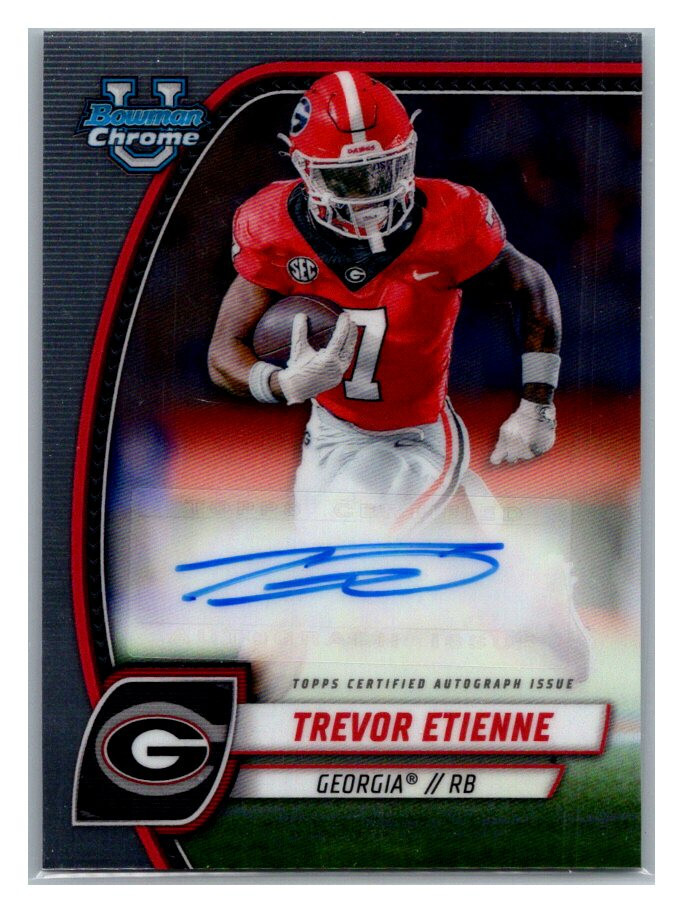 2024 Bowman Chrome University Trevor Etienne Auto RC Prospect PA-TET TC6442