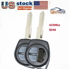 2X Keyless Remote Key Fob for Suzuki Grand Vitara Swift 433MHz ID46 KBRTS004 2B
