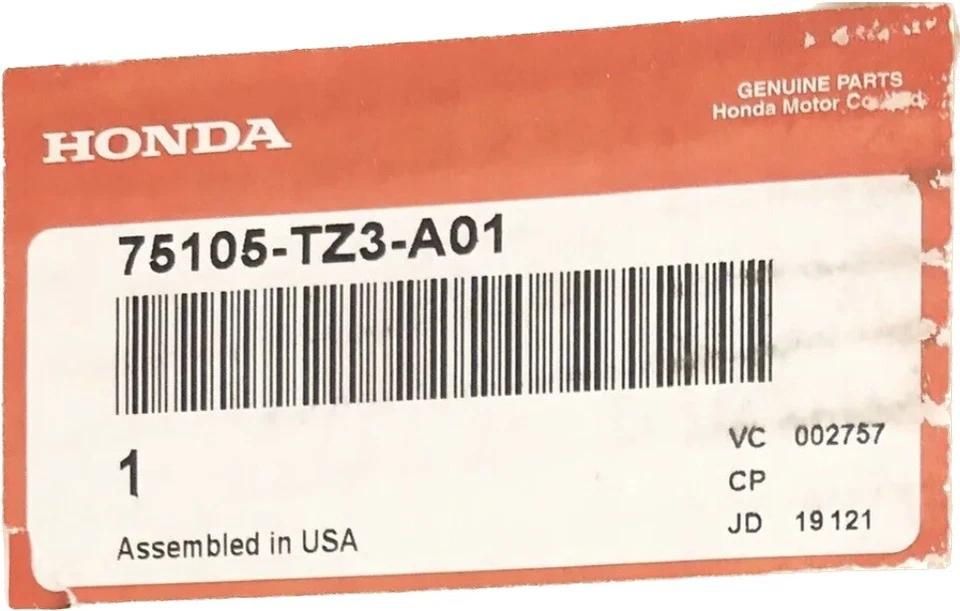15-17 Acura TLX OEM parrilla envolvente ajuste 75105TZ3A01 Foto 3 de 4