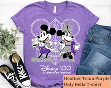 Disney Mickey and Minnie 100 Years Of Wonder Unisex Adult Kid Shirt 591606