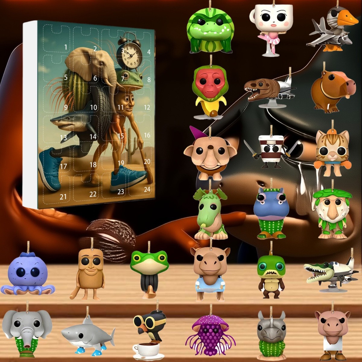 Tung Tung Tung Sahur Countdown Acrylic Blind Box Art Toy | eBay
