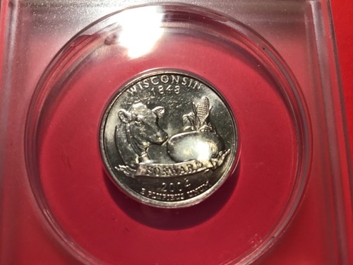 Set Wisconsin Extra High/Low Error Quarters Graded ANACS AU 55 Affordable Nice. - Picture 5 of 6