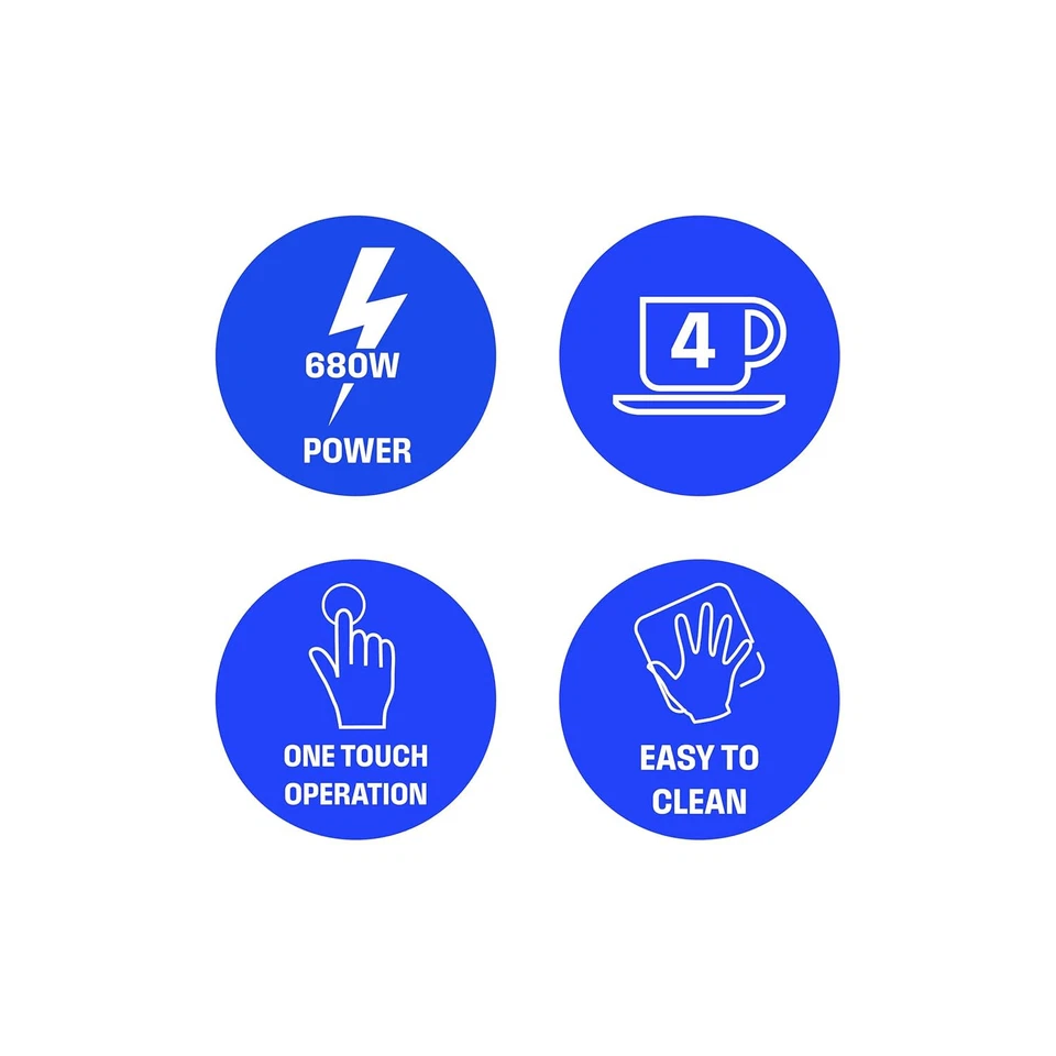 Westinghouse 560ml 680W 4 Cup Drip Coffee Maker Black WKCMV5102 - Image 3 of 4