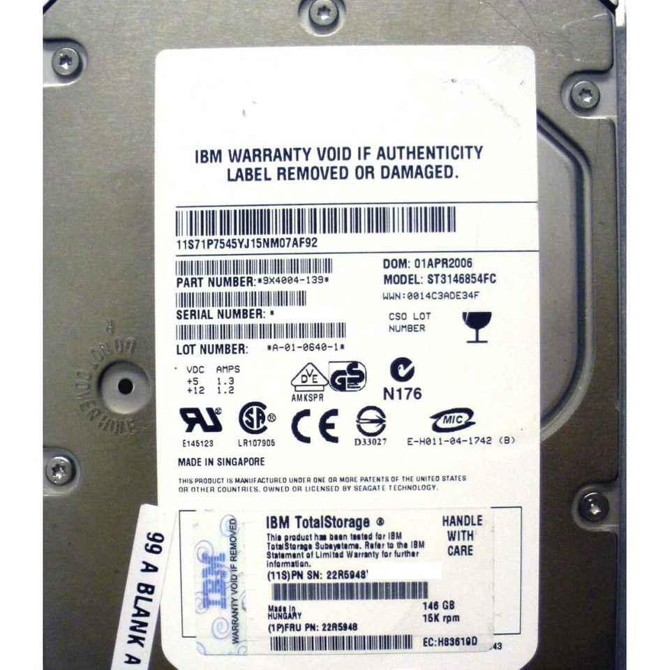 Seagate ST3146854FC Hard Drive 146GB FC 15K - Image 2 of 3