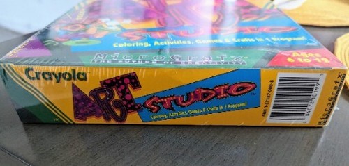 RARE Crayola Art Studio Coloring, Activities, Games & Crafts 1994 New Factory S. - Picture 6 of 9