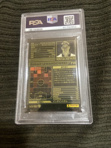 2010 Panini WCCF #143 Robert Lewandowski Rookie Card RC PSA 8 NM-MT Poland - Picture 2 of 2