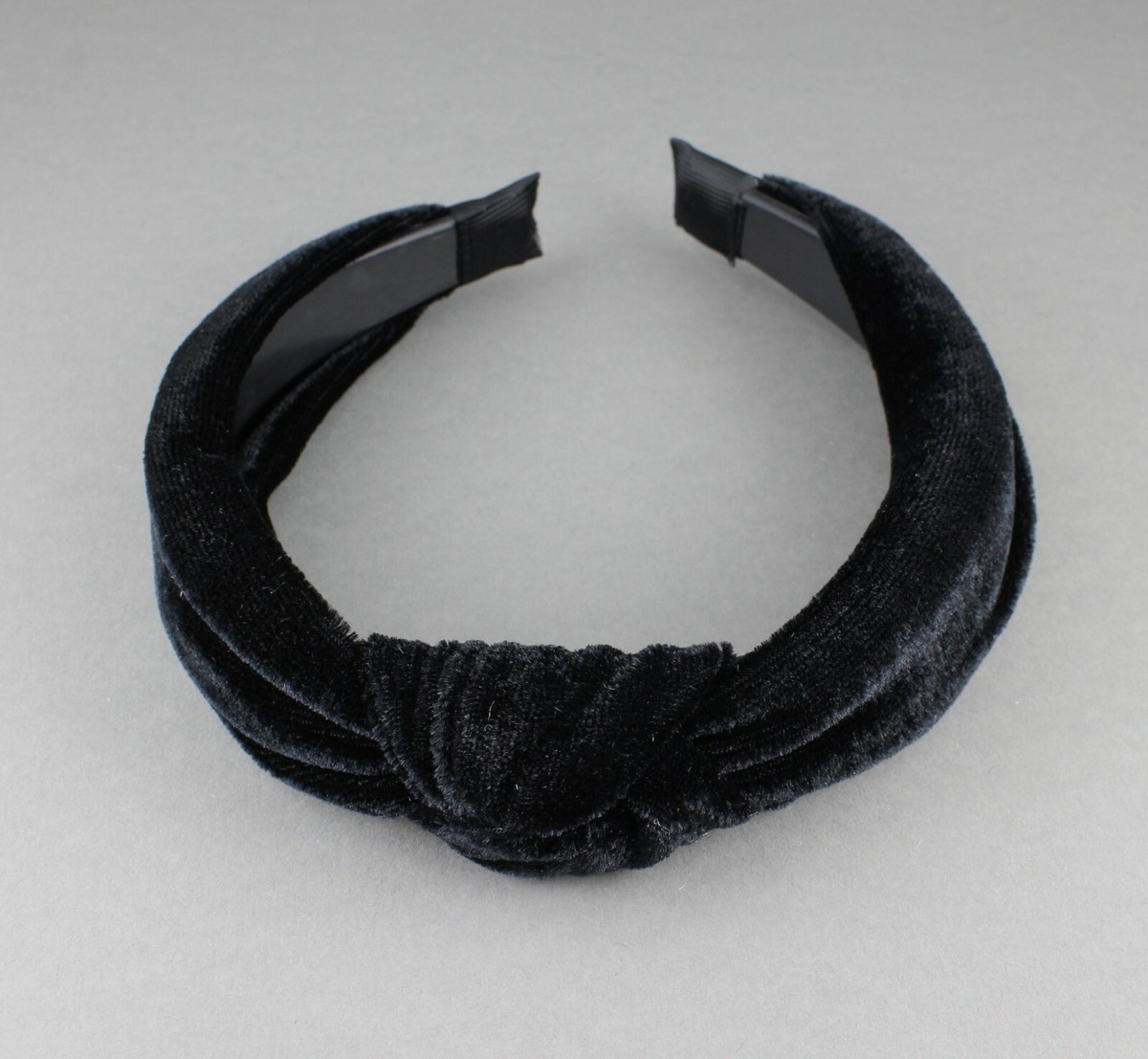 Velvet Knot Headband - Black IMG_6358_jpg_36252617-236a-  main image 2