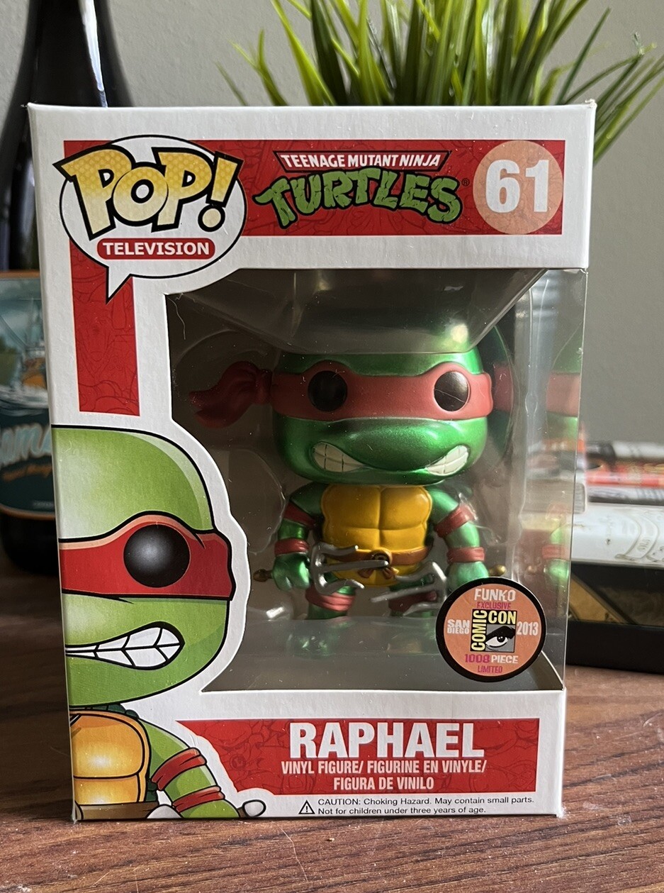 Funko Pop! Vinyl: Teenage Mutant Ninja Turtles - Raphael - (Metallic) - San...