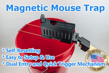 Big Willies Plunge 5000 SelfReset Magnetic Mouse Trap, Dual Entry, Quick Trigger