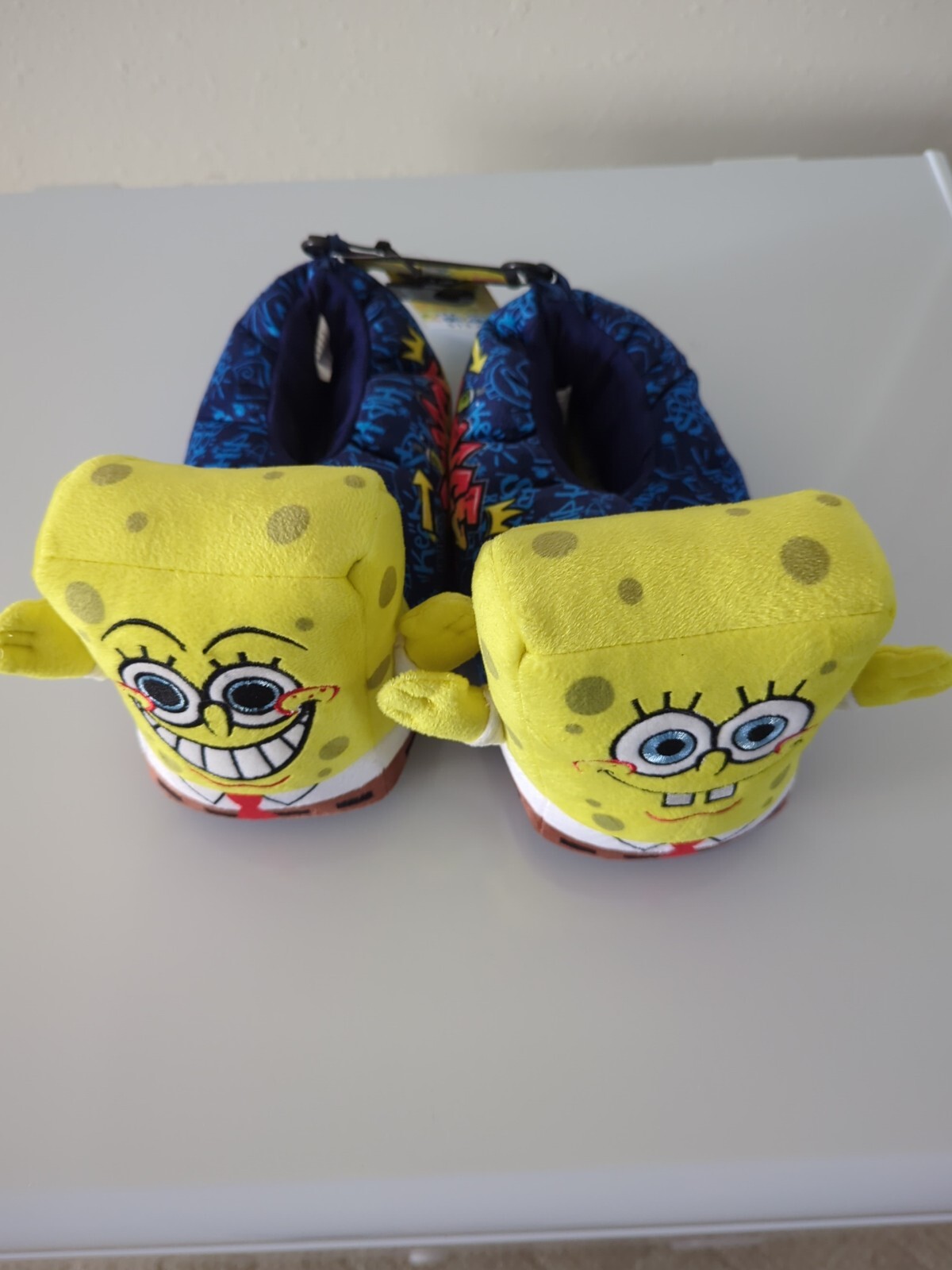 Nickelodeon SpongeBob SquarePants Kids Slippers Plush SlideOn Size 23 New atelieryuwa.ciao.jp