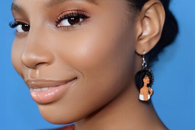 Afro Girl Earrings
