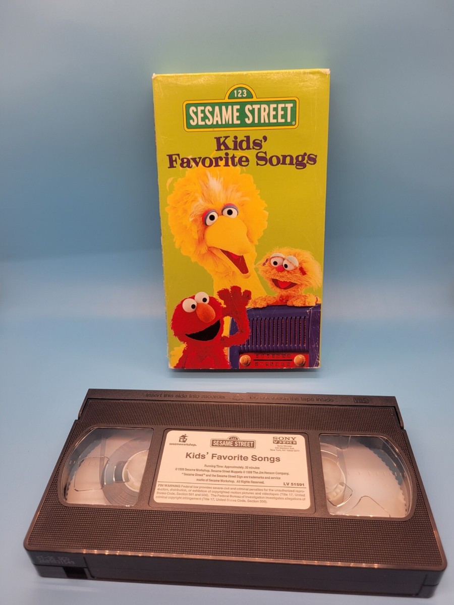 Sesame Street Kids Favorite Songs VHS 74645159133| eBay