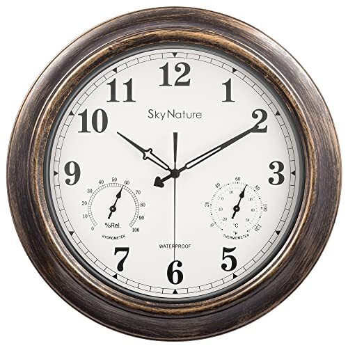 SkyNature Outdoor Clocks, 18 Inch Large Indoor  Assorted Colors , Sizes
