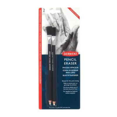 Derwent Pencil Eraser with Brush Pack of 2