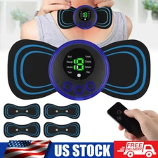 Portable EMS Mini Massager Back Full Body Muscle Stimulator Pain Relief Device