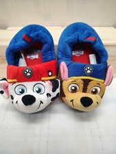 Paw Patrol Chase and Marshall Slippers Size M 7/8 Toddler