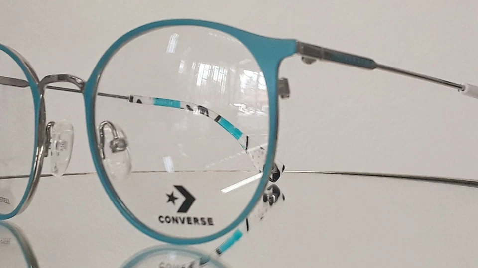 Gafas CONVERSE Q 205 VERDE AZULADO Metal NUEVO 50-21-135 Foto 3 de 4