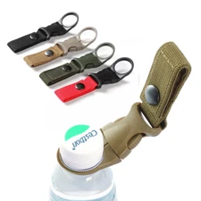 Carabiner Water Bottle Buckle Hook Holder Strap Belt Clip Camping Outdoor Travel
