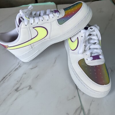 Nike Air Force 1 Easter Low CW0367 -100 Women s Size 8 EUC