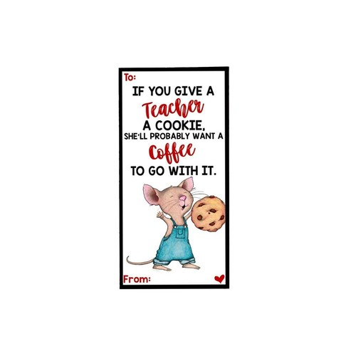 10PCS If You Give Your Teacher a Cookie, Teacher Appreciation Gifts Bookmark - Picture 6 of 12