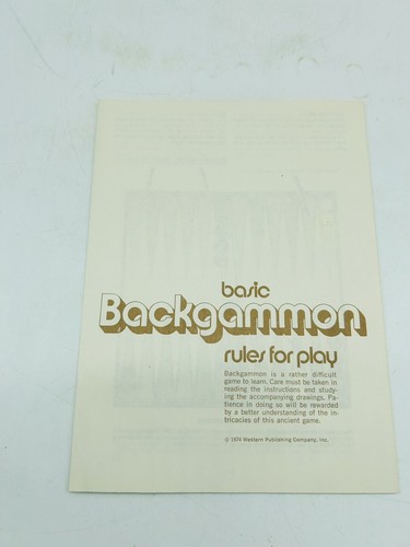Backgammon Board Game by Whitman Vintage 1973 Excellent Condition 4832 USA - Picture 2 of 9