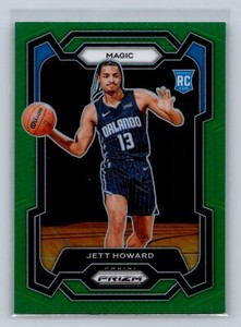 2023-24 Panini Prizm Jett Howard #132 Prizms Green Orlando Magic