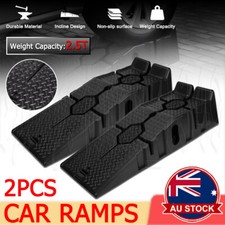 2Pcs 2.5 Ton Car Ramps Heavy-Duty Set Pair Service Trailer Vehicle 4WD Portable