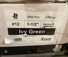 (1) 250 Ct 1 1/2” Re Grip #12 Hi-Lo Metal Roof Screw Bonded Washer Ivy Green