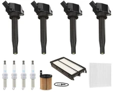 Ignition Coils Laser Iridium Spark Plugs Tune Up Kit For Sonata 1.6L 2020-2023