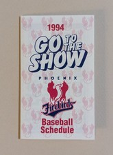 1994 Phoenix Firebirds Minor League Baseball Pocket Schedule PCL ⚾️⚾️