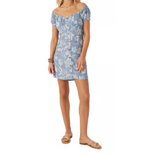 O'Neill Juniors' Ellison Mini Dress Off The Shoulders Size M