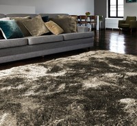 Plush Rug Shaggy Taupe Brown Thick  Lounge Large Fluffy Living Room Bedroom