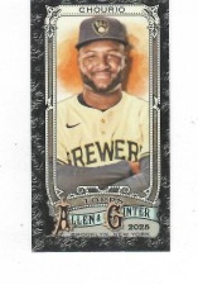 2025 Allen & Ginter Mini Black Bordered #76 Jackson Chourio Milwaukee  ID:64796