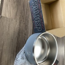 Heavy Duty Insulated Dog Bowl  Double Wall Stainless Steel 66oz Grey/h